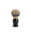 Mühle 091k256 Blaireau  0 cm pur argenté (silvertip badger monture résine noir.