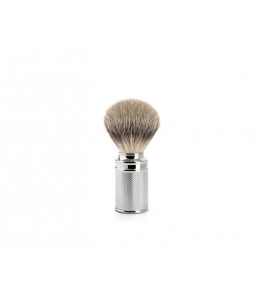 Mühle 091m89 Blaireau  0 cm pur argenté (silvertip badger monture métal chromé