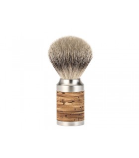 Mühle 091m95 Blaireau  0 cm pur argenté (silvertip badger monture écorce de bouleau