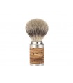 Mühle 091m95 Blaireau  0 cm pur argenté (silvertip badger monture écorce de bouleau