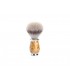 Mühle 31h55 Blaireau  0 cm fibre synthétique argentée (silvertip fibre®) monture bouleau madré.