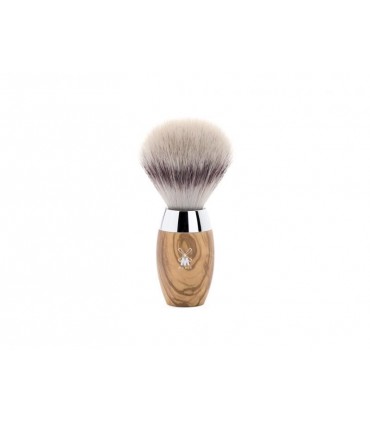 Mühle 31h870 Blaireau  0 cm fibre synthétique argentée (silvertip fibre®) monture olivier.