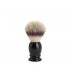 Mühle 31k256 Blaireau  0 cm fibre synthétique argentée (silvertip fibre®) Ø 21 mm monture résine noir.