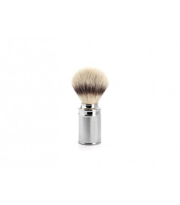 Mühle 31m89 Blaireau  0 cm fibre synthétique argentée (silvertip fibre®) monture métal chromé