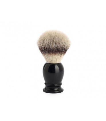 Mühle 33k256 Blaireau  0 cm fibre synthétique argentée (silvertip fibre®) monture résine noir.