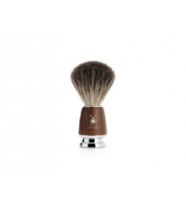 Mühle 81h220 Blaireau  0 cm pur noir (pure badger) monture frêne.