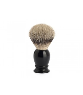 Mühle 93k256 Blaireau  0 cm pur argenté (silvertip badger) Ø 23 mm monture résine noir