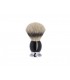 Mühle 93k44 Blaireau  0 cm pur argenté (silvertip badger),  monture résine noir