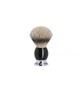 Mühle 93k44 Blaireau  0 cm pur argenté (silvertip badger),  monture résine noir