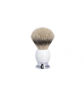 Mühle 93p84 Blaireau pur argenté (silvertip badger),  monture porcelaine