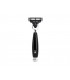 Mühle r336m3 Rasoir Mach3® MUHLE VIVO, manche résine noir.