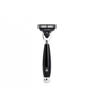 Mühle r336m3 Rasoir Mach3® MUHLE VIVO, manche résine noir.