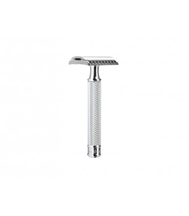 Mühle r41 Rasoir de sécurité MUHLE TRADITION, peigne ouvert, manche métal chromé.