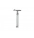Mühle r41twist Rasoir de sécurité MUHLE TRADITION, peigne ouvert, manche long « TWIST » métal chromé.