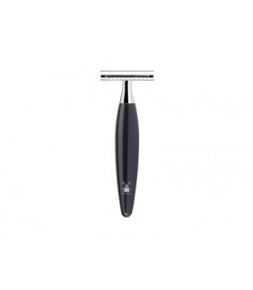 Mühle r876sr Rasoir de sécurité MUHLE KOSMO, peigne fermé, manche résine noir.