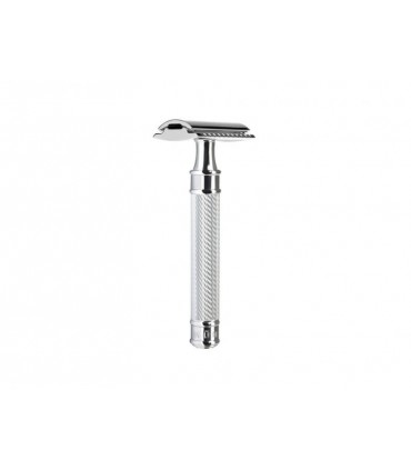 Mühle r89grande Rasoir de sécurité MUHLE TRADITION, peigne fermé, manche long « GRANDE » métal chromé.