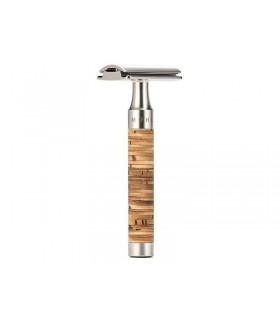 Mühle r95 Rasoir de sécurité MUHLE ROCCA, peigne fermé, manche écorce de bouleau.