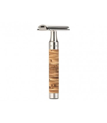 Mühle r95 Rasoir de sécurité MUHLE ROCCA, peigne fermé, manche écorce de bouleau.