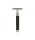 Mühle r96 Rasoir de sécurité MUHLE ROCCA, peigne fermé, manche inox brossé et inox revêtement DLC noir.
