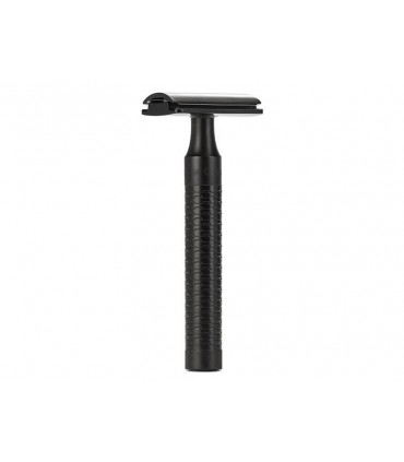 Mühle r96jet Rasoir de sécurité MUHLE ROCCA, peigne fermé, manche inox revêtement DLC noir.