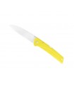 Florinox  kiana.y Couteau kiana, lame acier X35Cr16N, manche 11 cm polyamide chargé en fib de verre jaune motif mer.