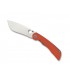 Spyderco c239gpor Couteau Subvert, lame acier CPM-S30V, profil plat, manche 13 cm titanium avec plaq. G10 orange