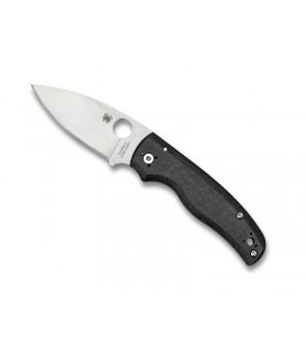 Spyderco c229gp Couteau Shaman,  lame acier CPM-S30V avec mécanisme  compres. lock , profil plat, manche 12 cm G10 noir