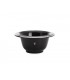 Mühle rn16 Bol à raser MUHLE, porcelaine noire et bord en platine. Diamètre : 12 cm. Hauteur : 5,6 cm.