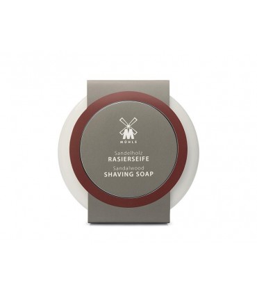 Mühle rn2sh Bol à raser MUHLE en porcelaine blanche avec savon à raser au bois de santal 65 g. Réf. RSSH. Diam bol : 6 cm.