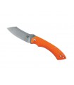 Fox Production fx.534o Couteau Pelican lame acier N690Co finition « stonewashed », manche 12,5 cm G10 orange