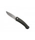 MKM mk.fx01mggr Couteau Arvenis, lame acier M390 Bohler finition « stonewashed » avec « flipper », manche 12 cm G10 noir