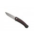 MKM mk.fx01mgre Couteau, lame acier M390 Bohler finition « stonewashed » avec « flipper », manche 12 cm G10 noir