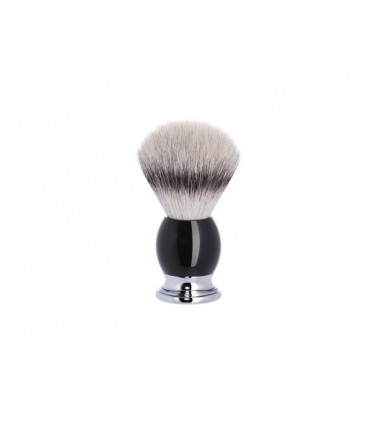 Mühle 33k44 Blaireau  0 cm fibre synthétique argentée (silvertip fibre®) monture résine noir.