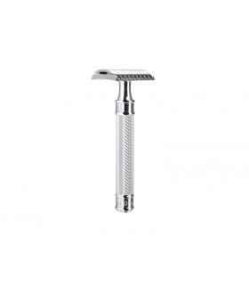 Mühle r41grande Rasoir de sécurité MUHLE « TRADITION », peigne ouvert, manche long « GRANDE » métal chromé.