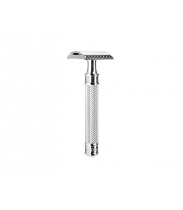 Mühle r41grande Rasoir de sécurité MUHLE « TRADITION », peigne ouvert, manche long « GRANDE » métal chromé.