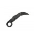 Crkt 4040.cr Couteau Provoke, lame Hawkbill acier D2 revêt. nitrure de titane noir Kinematic, man. 12,5 cm alumin.6061 noir