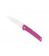 Florinox  kiana.p Couteau kiana, lame à cran acier X35Cr16N, manche 11 cm polyamide chargé en fibre de verre rose motif « mer ».