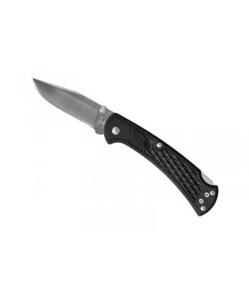Bück 7112.bks1 Couteau ranger slim select, lame acier 420 à cran et à bouton double, manche 11 cm nylon noir