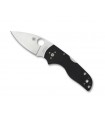 Spyderco c230mbgp Couteau Lil'native, lame acier CPM-S30V à cran, profil plat, manche 9 cm G10 noir