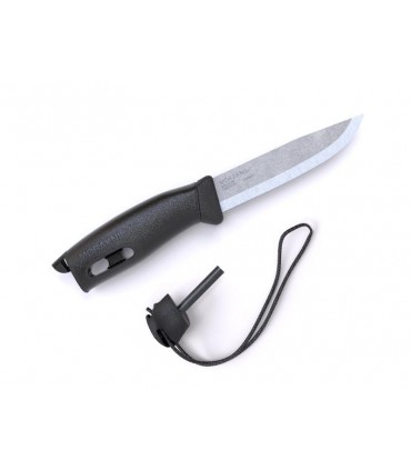 Morakniv 13567 Poignard,  lame 10,5 cm inox, manche gomme noir/noir