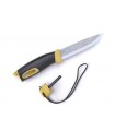 Morakniv 13573 Poignard , lame 10,5 cm inox, manche gomme noir/jaune sable