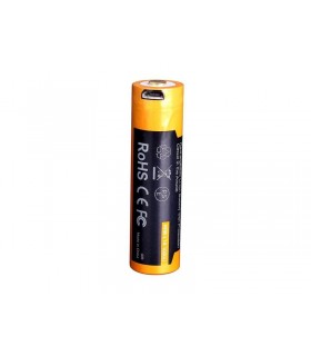 Fenix 14500.usb Accu rechargeable 1,5V, 1600 mAh, rechargeable par port micro USB. Remplace une pile AA.