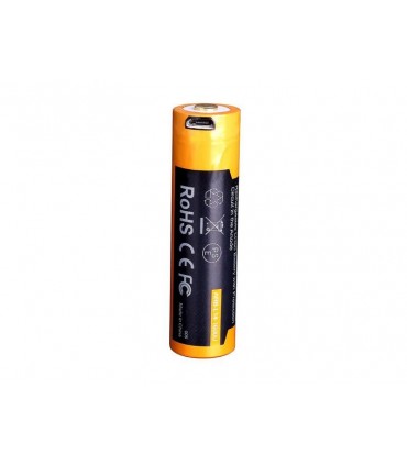 Fenix 14500.usb Accu rechargeable 1,5V, 1600 mAh, rechargeable par port micro USB. Remplace une pile AA.