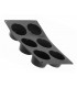 Moul'flex 1962.01 Moule DE BUYER ,  6 muffins Ø 7,2 cm.