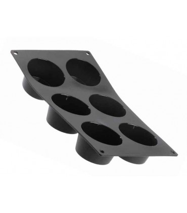 Moul'flex 1962.01 Moule DE BUYER ,  6 muffins Ø 7,2 cm.