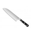 Tarrerias Bonjean 20039 Couteau santoku,   lame 18 cm acier inoxydable Nitrox 16Cr, manche pom noir