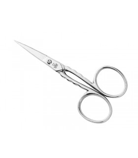 Due Cigni 2c.32.35 Ciseaux à broder façonnés DUE CIGNI, 9 cm, nickelés.