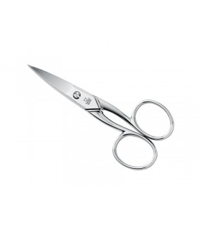 Due Cigni 2c.71.4 Ciseaux à ongles bancals courbe DUE CIGNI, une lame microdentée, 10 cm, nickelés