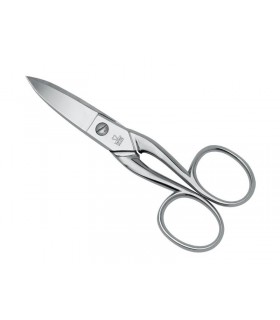 Due Cigni 2c.71.45 Ciseaux à ongles bancals courbe DUE CIGNI, une lame microdentée, 11,5 cm, nickelés.