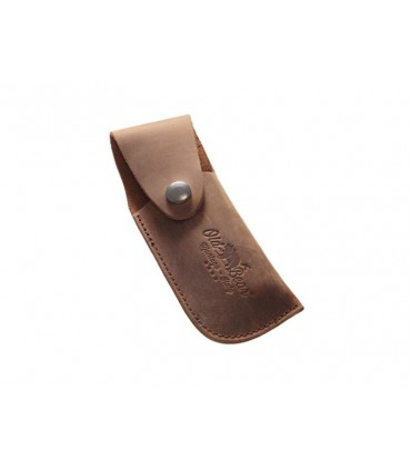 Old Bear Etui cuir graissé brun OLD BEAR pour couteau de taille L ou XL